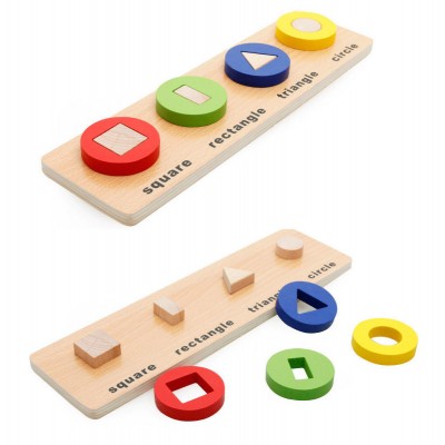 Sortator lemn forme geometrice in cerc