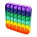 Jucarie antistres din silicon POP IT curcubeu