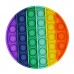 Jucarie antistres din silicon POP IT curcubeu