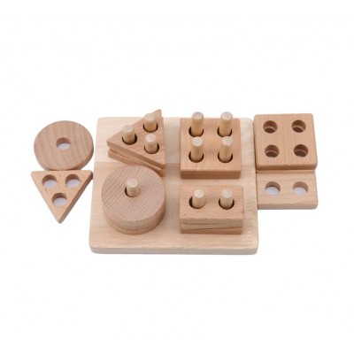 Sortator din lemn cu forme geometrice 