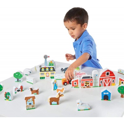 Set cuburi ferma animalelor - Melissa and Doug