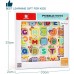 Puzzle din lemn incastru litere si animalute