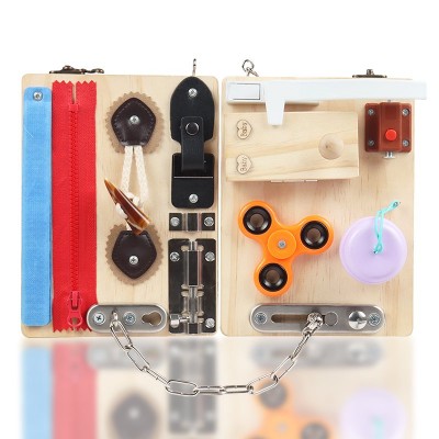 Mini placa pliabila cu activitati tip Busy board