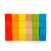 Set 100 cuburi colorate din lemn