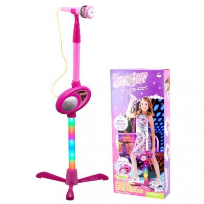 Microfon de jucarie luminos cu karaoke Girl