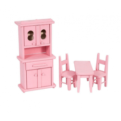 Mini bucatarie din lemn Pink